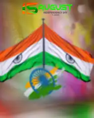 15 August Two Indian Flag Editing Background HD