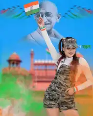 15 August With Picsart Girl Editing Background HD Download