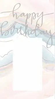 Aesthetic Instagram Happy Birthday Story Post Background