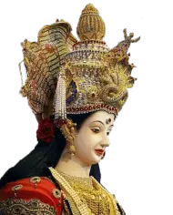 Maa Durga Face Side View HD PNG Images Download